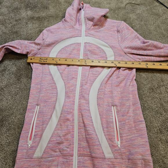 Lululemon Size 6 In Stride Jacket Wee Are From Space White April Multi Pockets - Picture 11 of 12